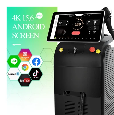 2400W-os dióda lézeres szőrtelenítő gép
